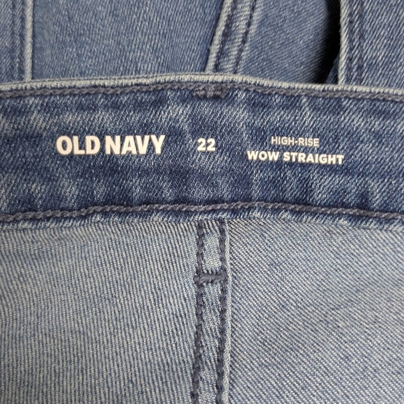 Old Navy High Waisted WOW Straight Leg Denim Jeans 22 - Picture 8 of 9